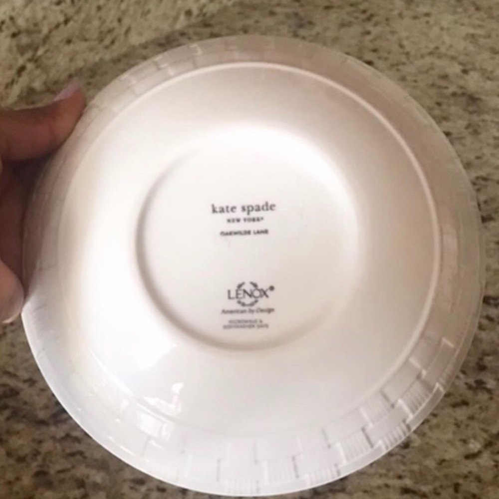 Beautiful Lenox+Kate Spade Soup/Cereal Bowls - Picture 3 of 3